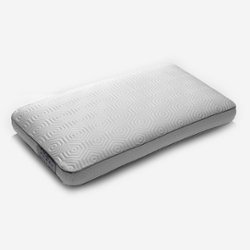 SHEEX Elevated Performance Cooling Memory Foam Pillow - Queen - Bright White - Front_Zoom