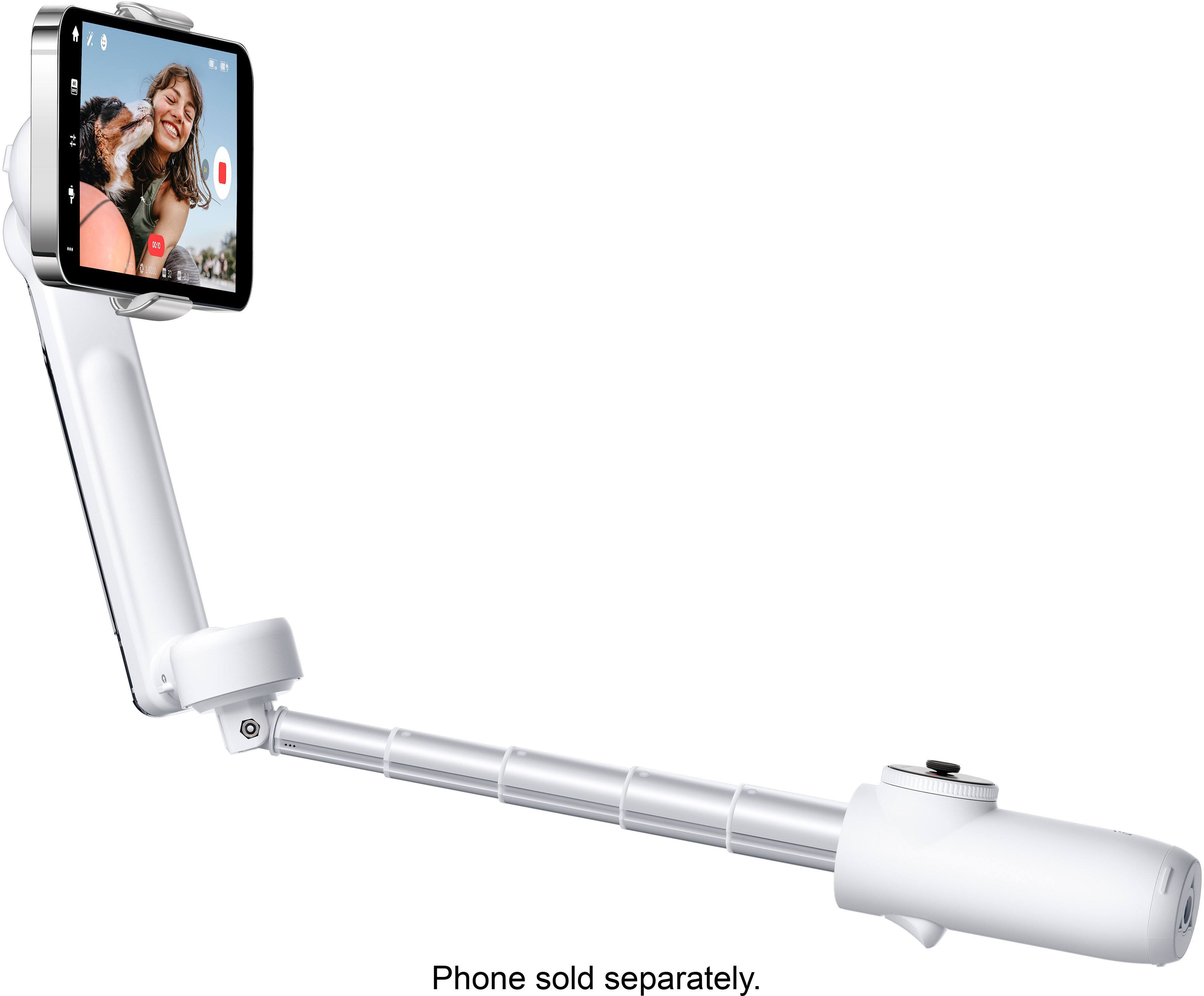 Alt View 15. Insta360 - Flow Standard 3-axis Gimbal Stabilizer for Smartphones with built-in Tripod - White.