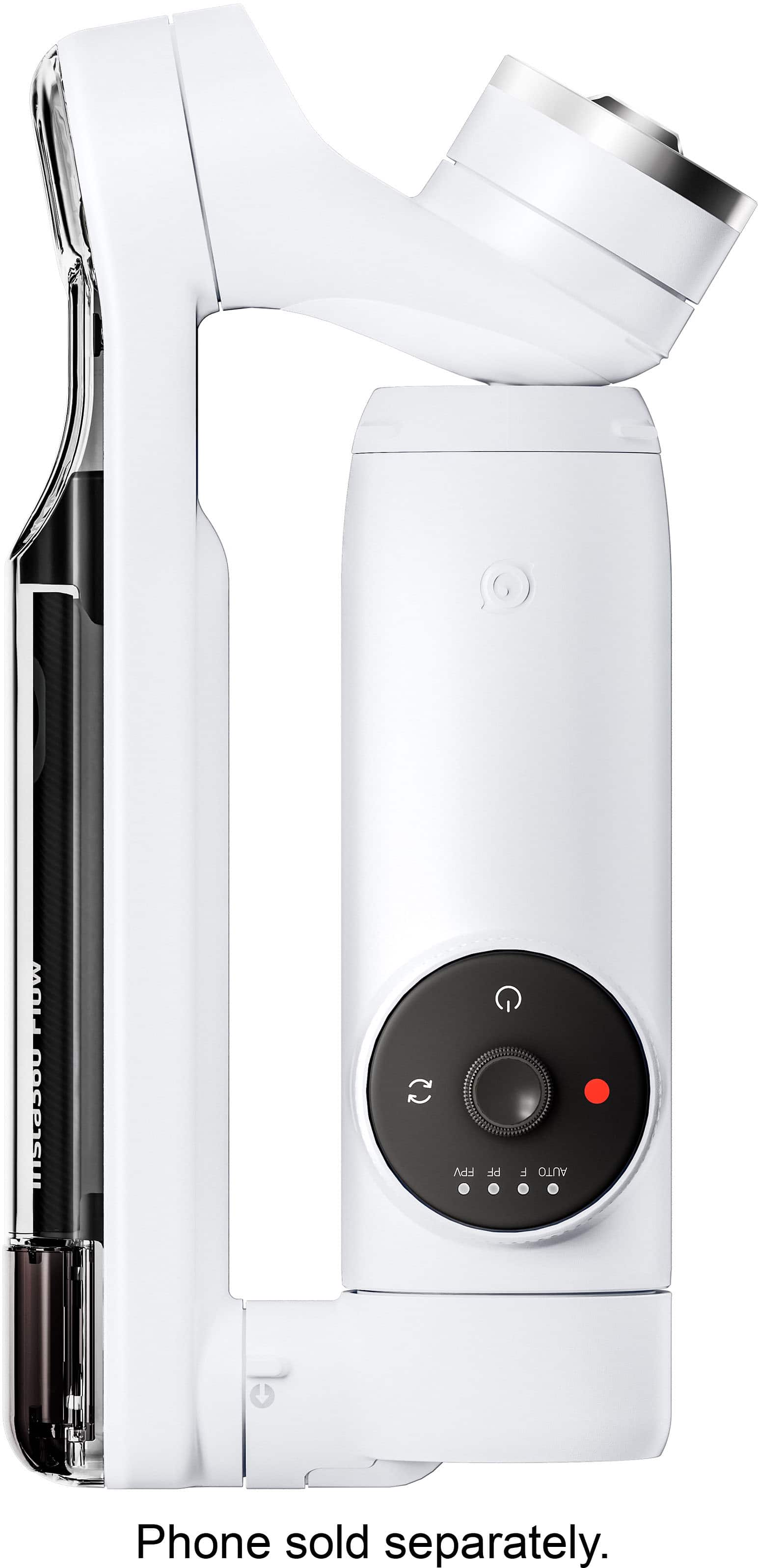 Alt View 12. Insta360 - Flow Standard 3-axis Gimbal Stabilizer for Smartphones with built-in Tripod - White.