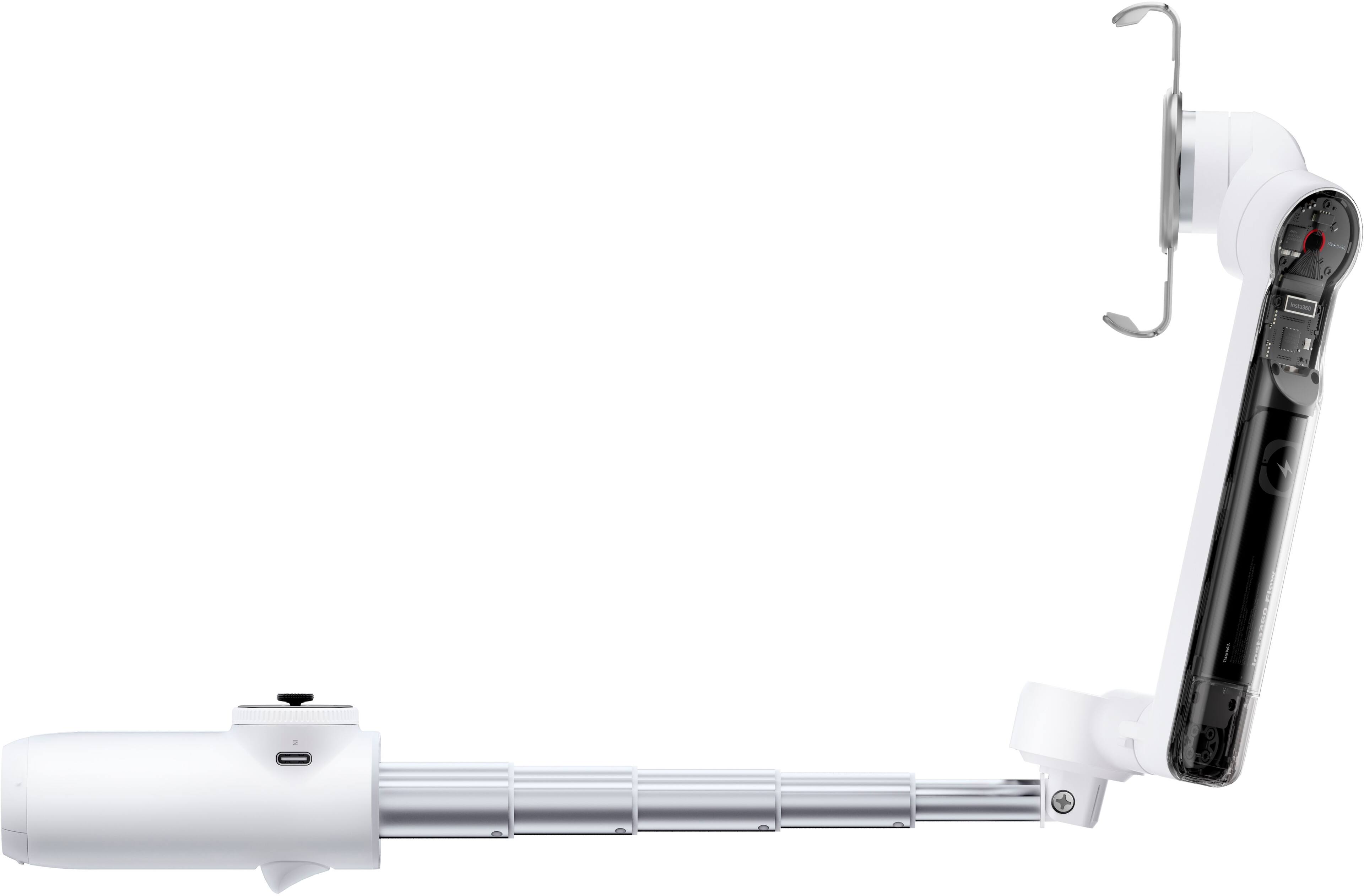 Alt View 11. Insta360 - Flow Standard 3-axis Gimbal Stabilizer for Smartphones with built-in Tripod - White.