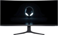 Alienware - AW3423DWF 34" Quantum Dot OLED Curved Ultrawide Gaming Monitor - 165Hz - AMD FreeSync Premium Pro - VESA - HDMI,USB - Dark Side of the Moon - Front_Zoom