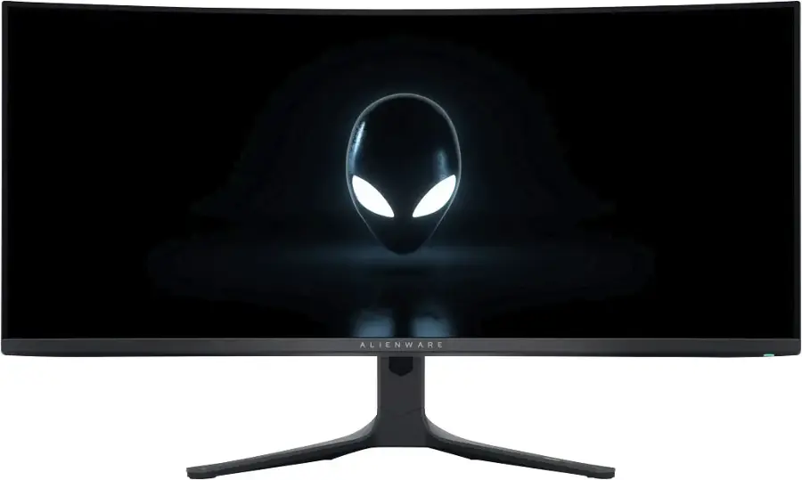 Alt View 40. Alienware - AW3423DWF 34" Quantum Dot OLED Curved Ultrawide Gaming Monitor - 165Hz - AMD FreeSync Premium Pro - VESA - HDMI,USB - Dark Side of the Moon.