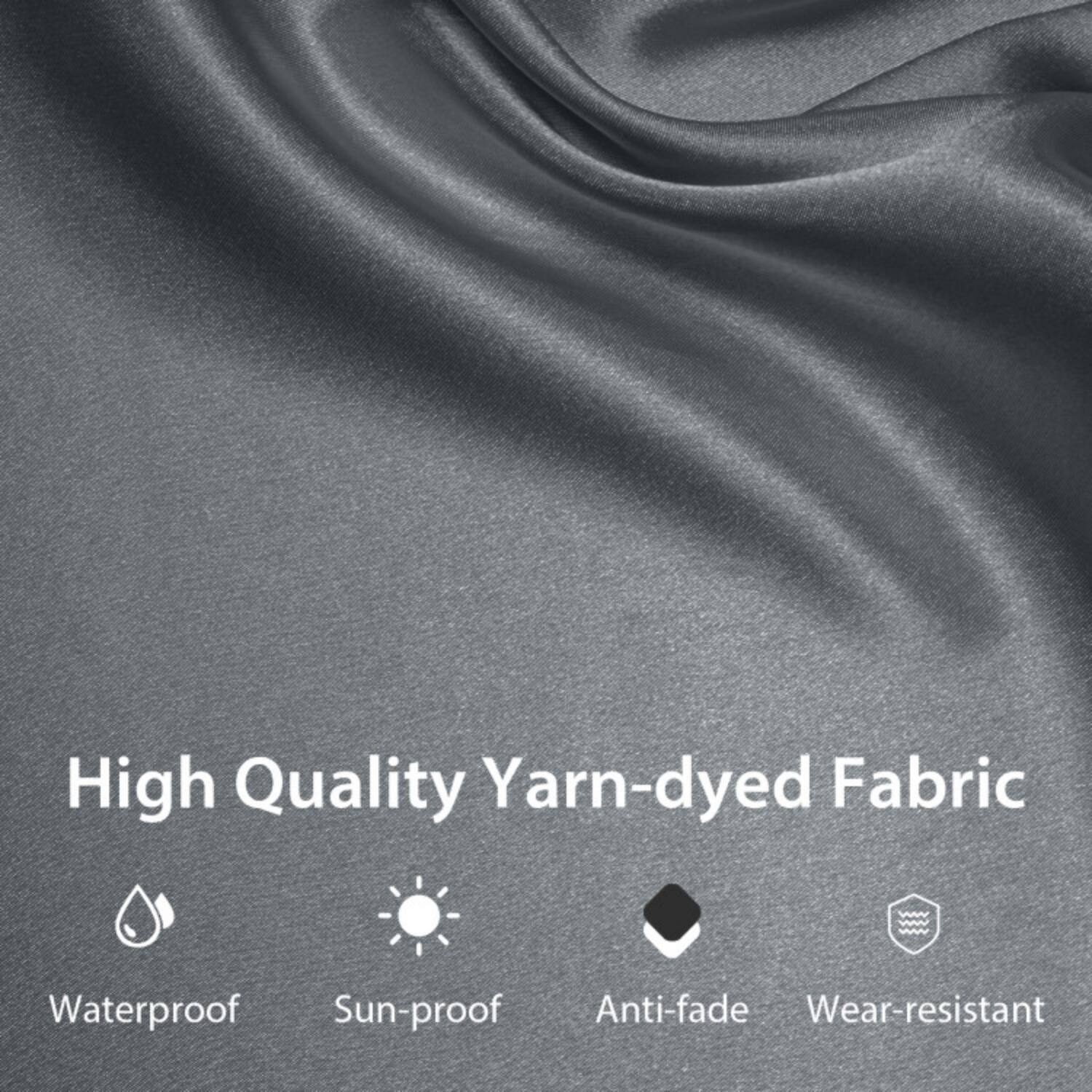 High Quality Yarn-dyed Fabric  
Waterproof  
Sun-proof  
Anti-fade  
Wear-resistant