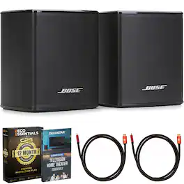 Bose - Surround Sound System for Home Theater + Accessory Bundle - Black