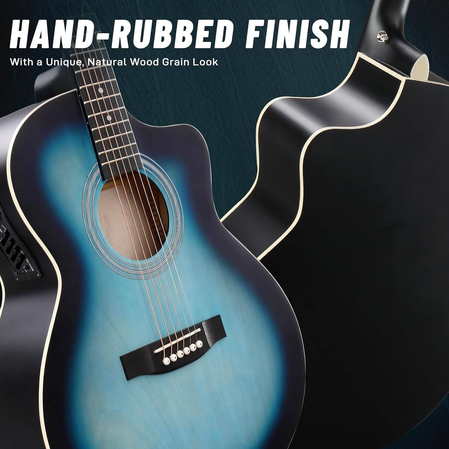 HAND-RUBBED FINISH  
With a Unique, Natural Wood Grain Look
