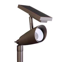 FEIT ELECTRIC - Feit OneSync Bronze Solar Powered/Remote LED Spotlight 1 pk