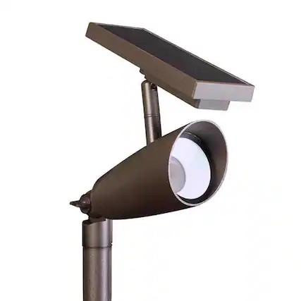 Front. FEIT ELECTRIC - Feit OneSync Bronze Solar Powered/Remote LED Spotlight 1 pk.