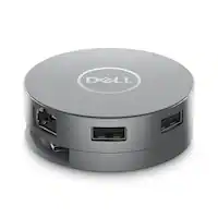 Dell - DA305 6-in-1 USB-C Universal Multiport Adapter Docking Station - Gray - Front_Zoom