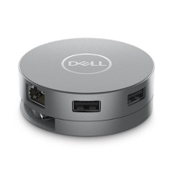 Dell 6-in-1 USB-C Multiport Adapter - DA305 - Gray - Front_Zoom