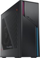 ASUS - ROG Compact 10L Chassis Gaming Desktop - Intel Core i7-13700F - 16GB Memory - NVIDIA GeForce RTX 3060 - 1TB SSD - Black - Front_Zoom