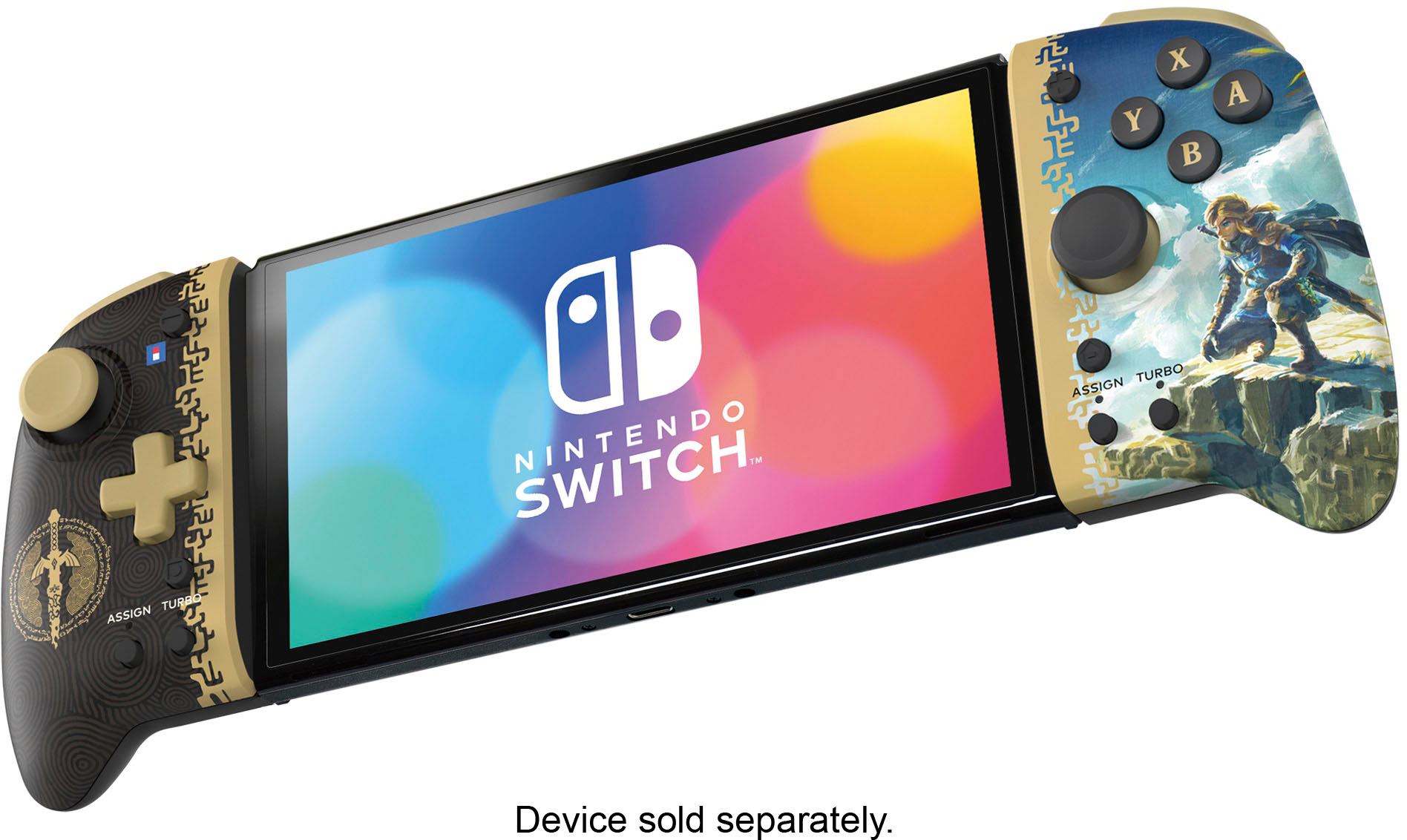 Angle View: Hori - Split Pad Pro (Zelda: Tears of the Kingdom) for Nintendo Switch - Black