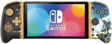 Hori - Split Pad Pro (Zelda: Tears of the Kingdom) for Nintendo Switch - Black - Front_Zoom