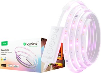 Nanoleaf - Essentials Matter 80" Smart LED Lightstrip (2m) Smarter Kit - Flexible and Trimmable - White and Colors - Front_Zoom