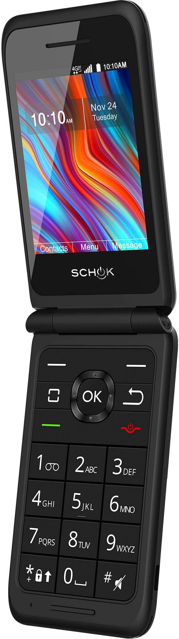Alt View 2. Boost Mobile - Schok Flip 8GB Prepaid - Black.