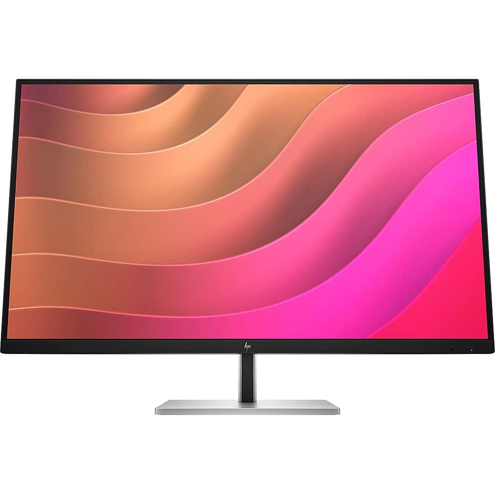 Front. HP - 31.5" IPS LCD 4K UHD 60Hz Monitor (USB, HDMI) - Black Silver, Silver.