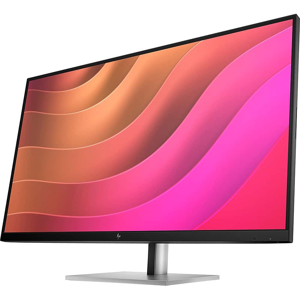 Left. HP - 31.5" IPS LCD 4K UHD 60Hz Monitor (USB, HDMI) - Black Silver, Silver.