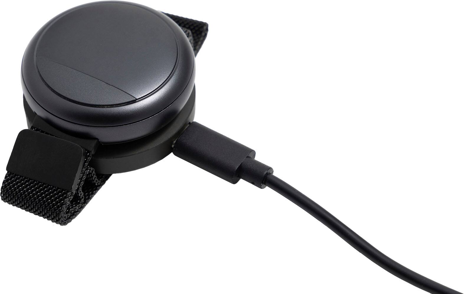 Back. Embr Wave - Cooling and Warming Wristband - Personalized Thermal Relief For Hot Flashes, Night Sweats, Sleep, Stress - Black.