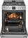 Angle. Frigidaire - Professional 5.6 Cu. Ft. Freestanding Gas True Convection Range with Air Fry - Smudge-Proof Stainless Steel.