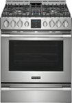 Front. Frigidaire - Professional 5.6 Cu. Ft. Freestanding Gas True Convection Range - Stainless Steel.