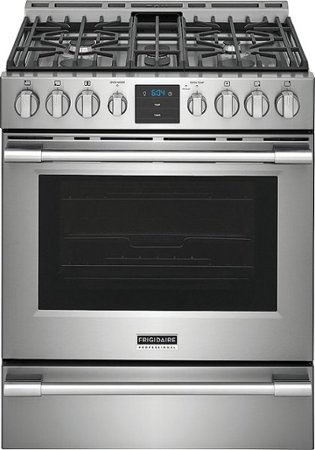 Frigidaire - Professional 5.6 Cu. Ft. Freestanding Gas True Convection Range - Stainless Steel