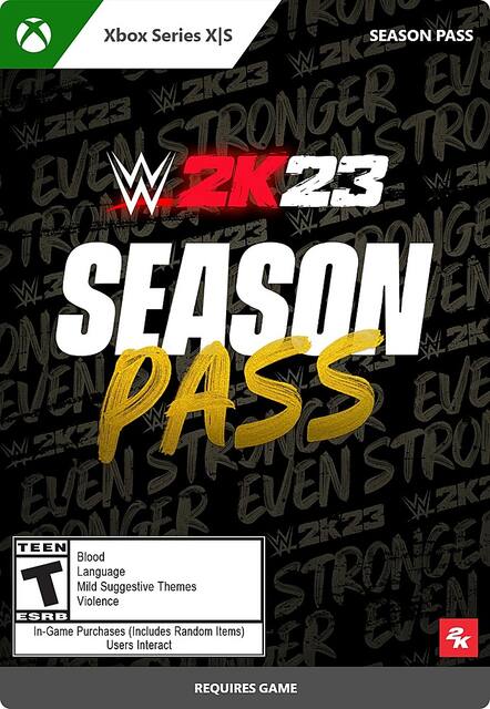 WWE 2K23 Season Pass Xbox Series X Xbox Series S Digital 7D4