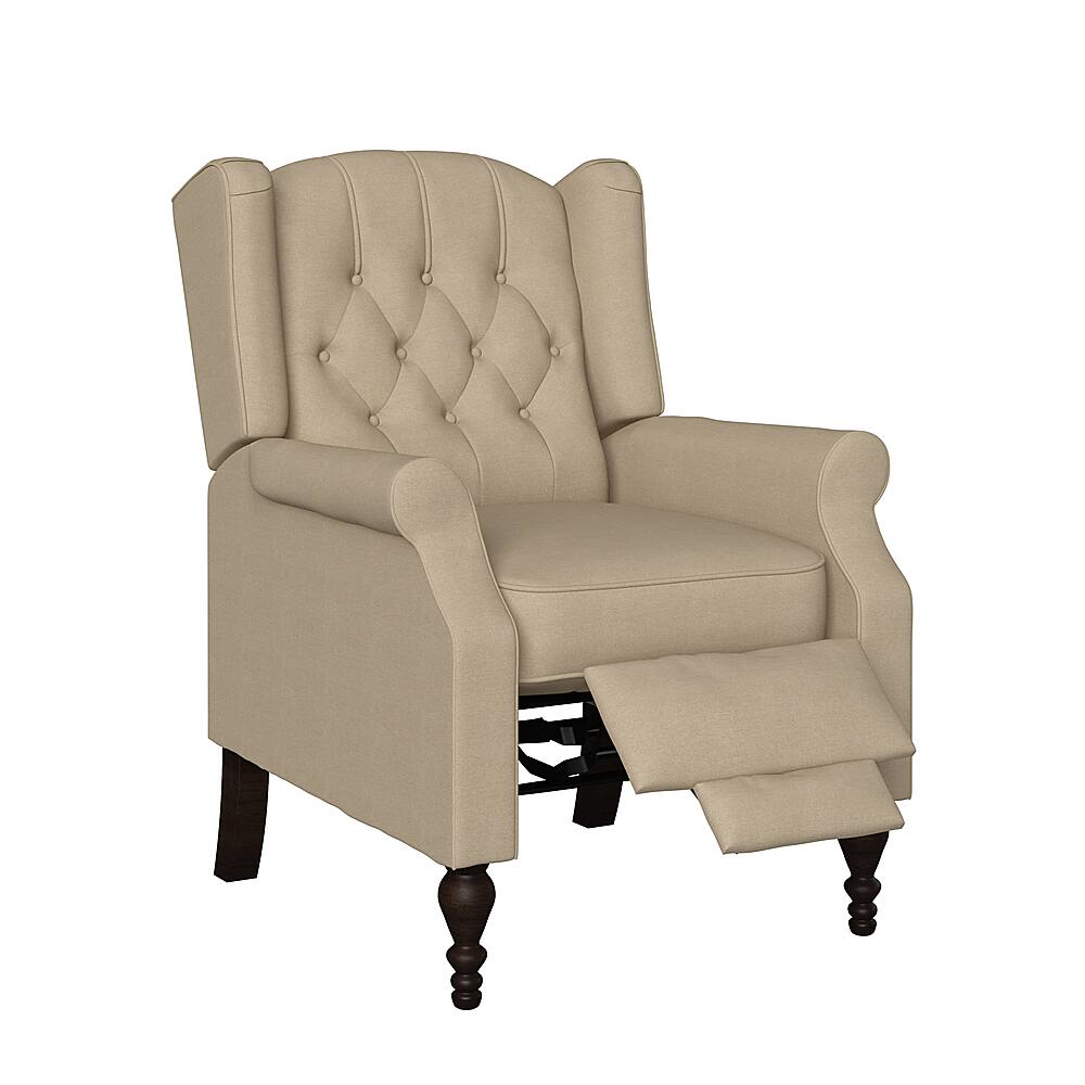 Best Buy ProLounger Rozon Traditional LowPile Velour Wingback Push