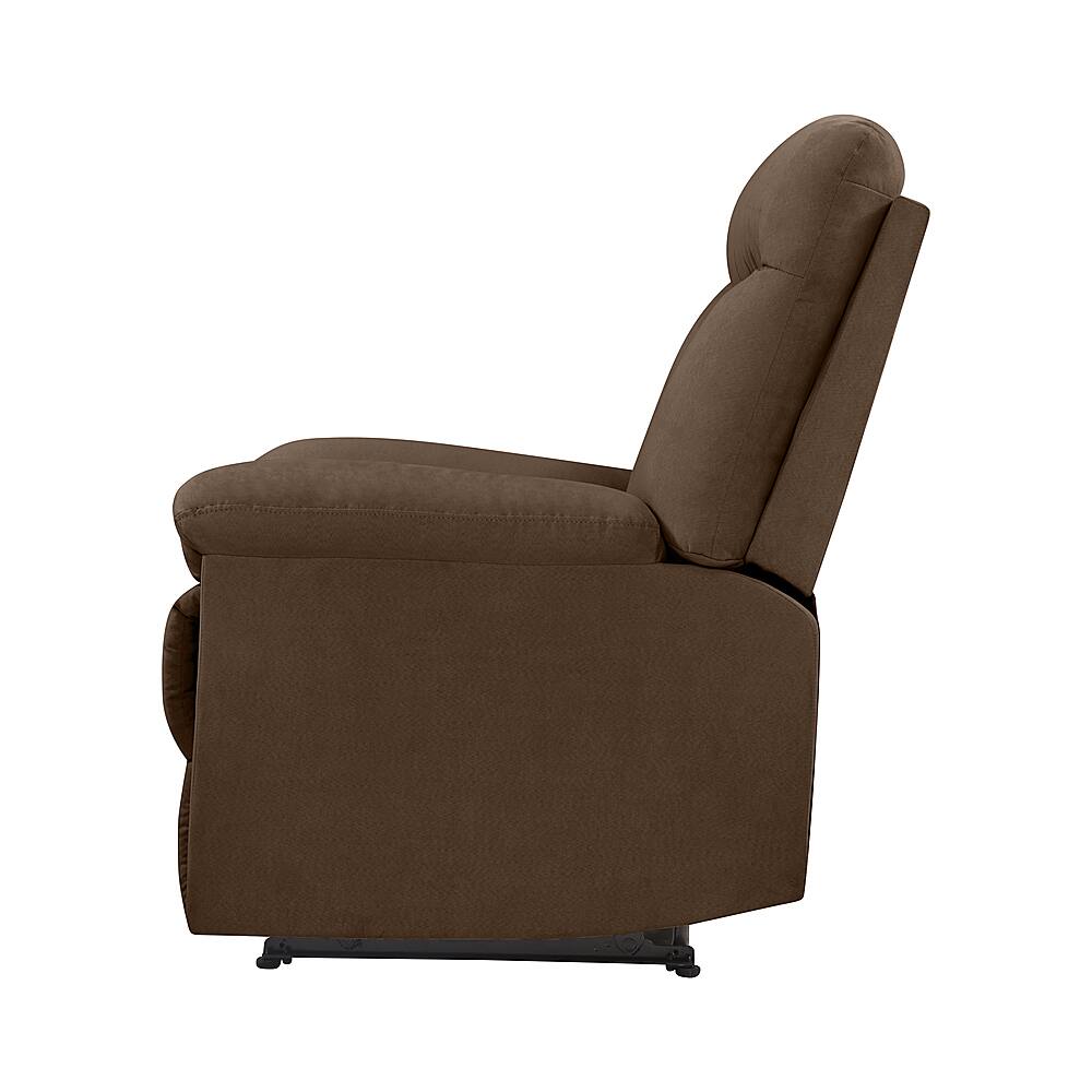 Best Buy ProLounger Lamarc Microfiber Wall Hugger Recliner Dark Brown