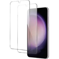 SaharaCase - ZeroDamage Ultra Strong+ Tempered Glass Screen Protector for Samsung Galaxy S23+ (2-Pack) - Clear - Left_Zoom