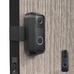 Wasserstein - Anti-Theft Mount for Blink Video Doorbell-No-Drill Doorbell Mount to Protect Your Blink Video Doorbell - Black - Front_Zoom