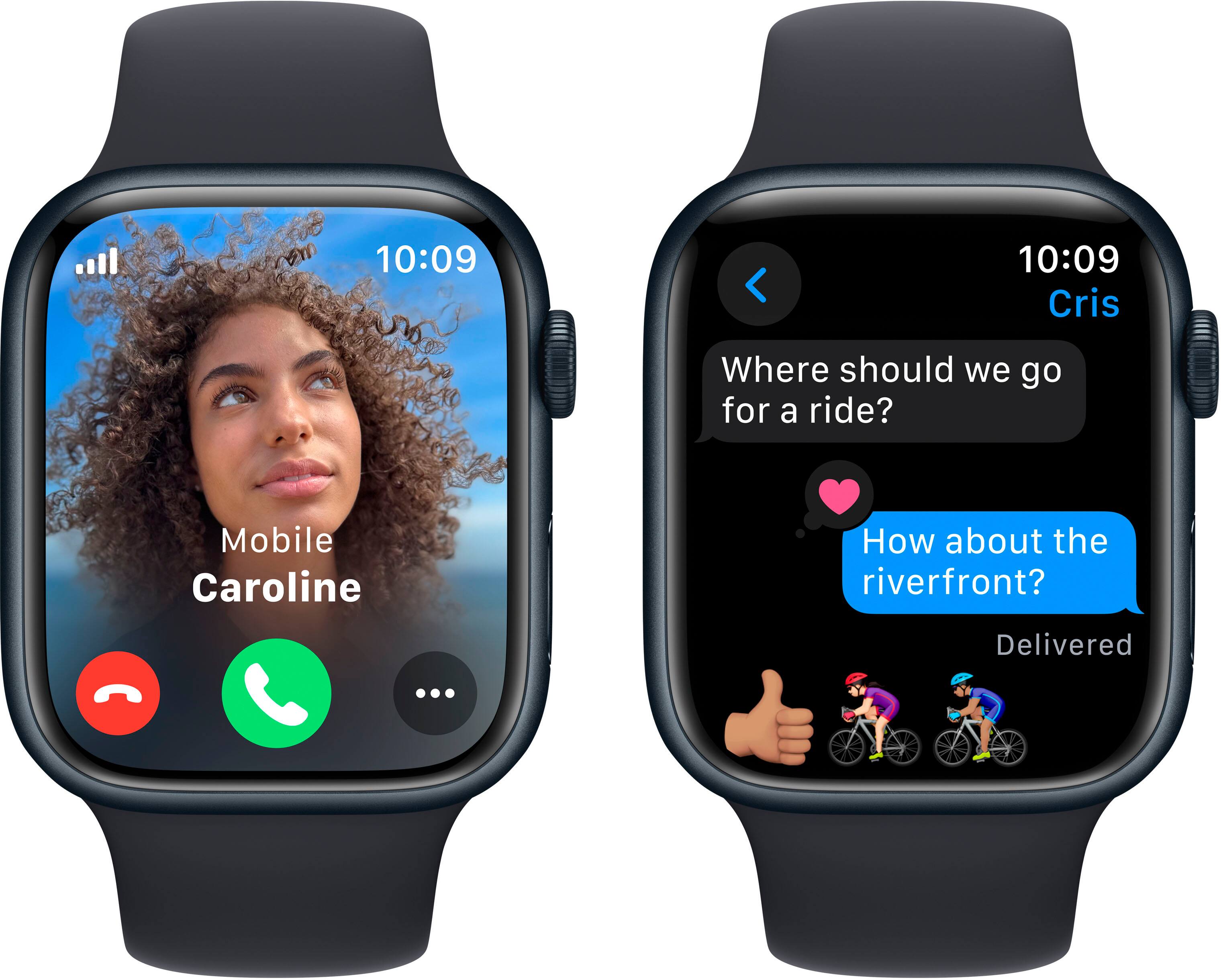 10:09  
Cris  
Where should we go for a ride?  

Mobile Caroline  
How about the riverfront?  

Delivered