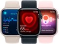 Alt View Zoom 16. Apple Watch Series 9 (GPS + Cellular) 45mm Midnight Aluminum Case with Midnight Sport Band with Blood Oxygen - M/L - Midnight (AT&T).