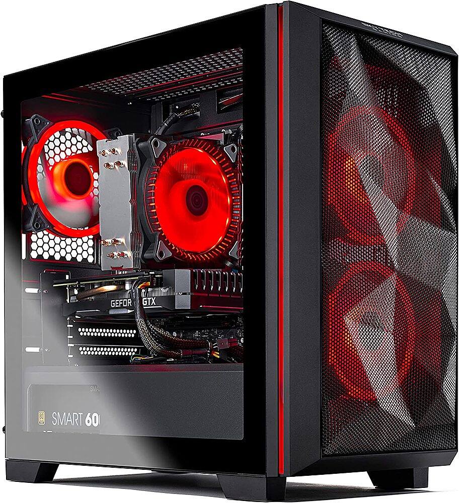 Angle. Skytech Gaming - Chronos Mini Gaming Desktop - Intel Core i3-12100F - 16GB Memory - NVIDIA GeForce GTX 1650 - 500GB NVMe SSD - Black.