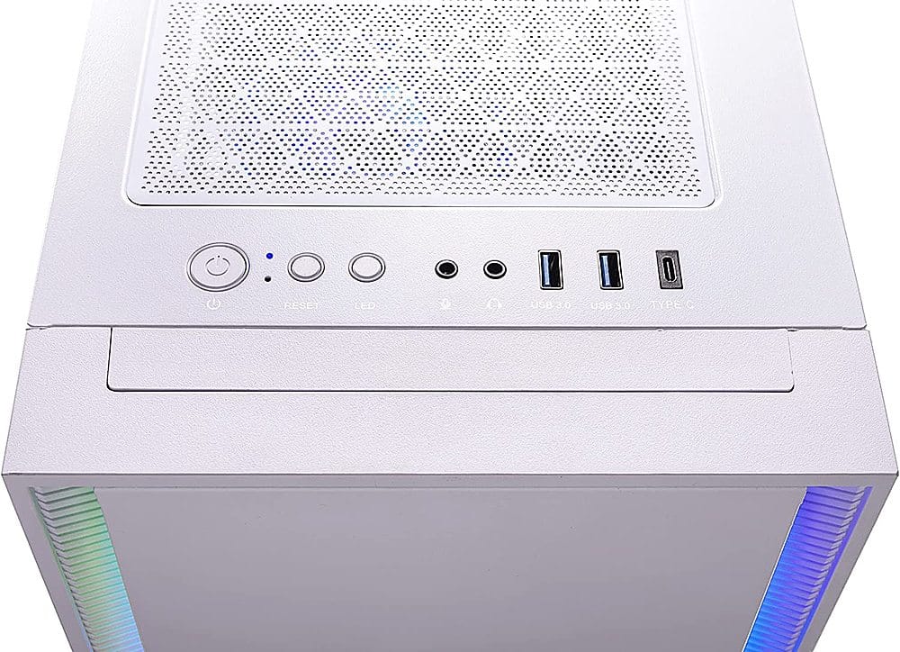 Alt View 6. Skytech Gaming - SHIVA 2 Gaming Desktop - Intel Core i5-12400F - 16GB Memory - NVIDIA GeForce RTX 3060 - 500GB NVMe SSD - White.