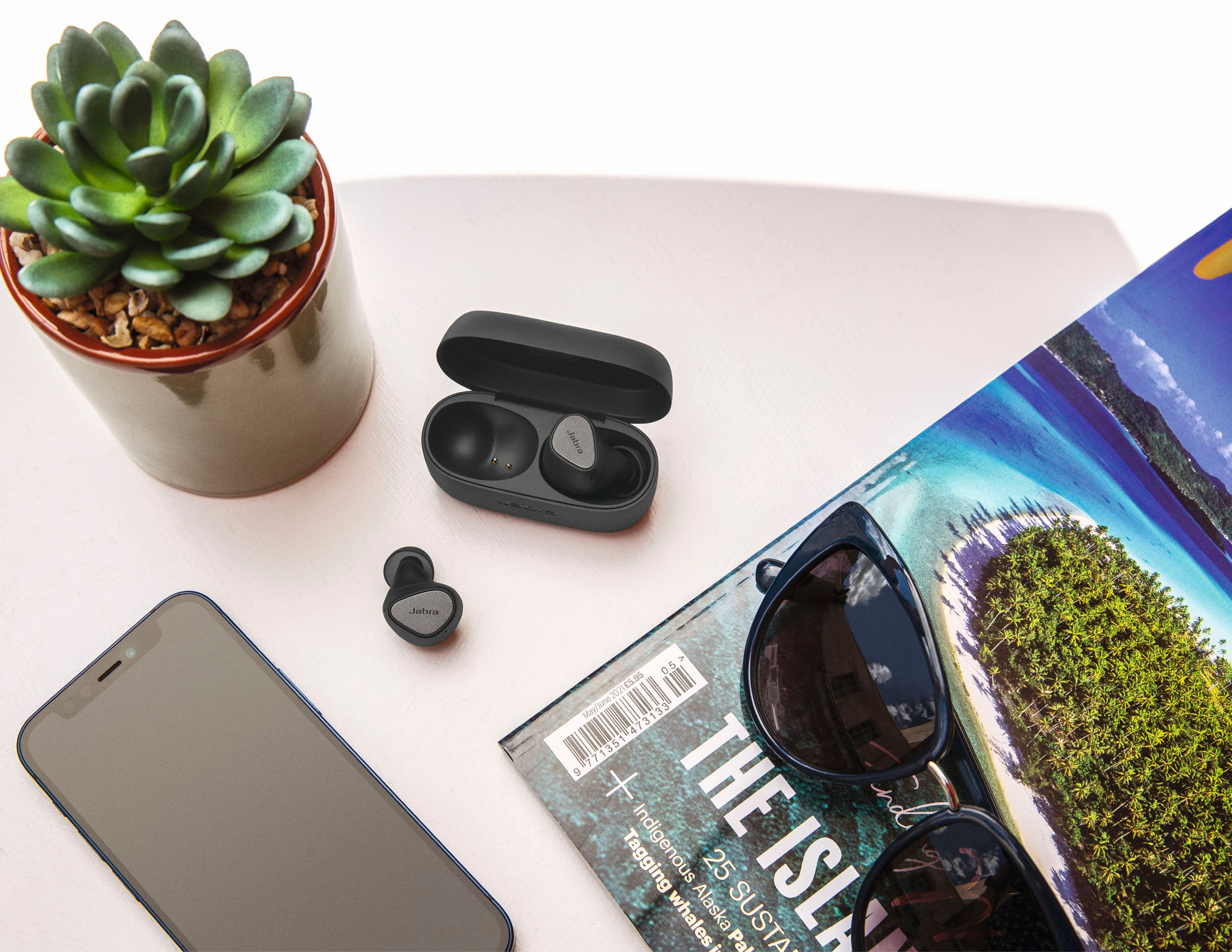 Alt View 11. Jabra - Elite 4 True Wireless Noise Cancelling In-ear Headphones - Dark Grey.