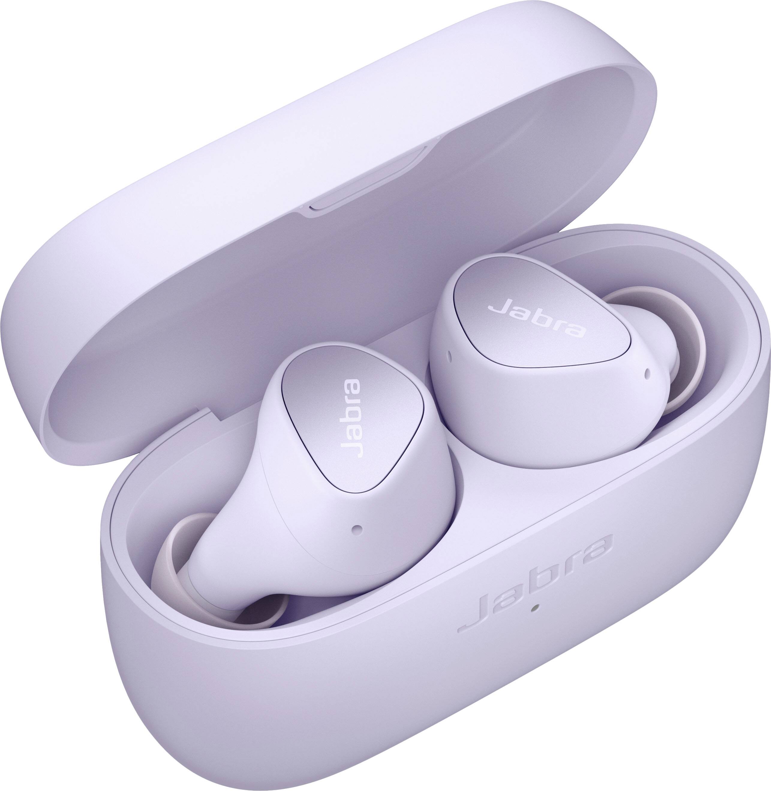 Angle. Jabra - Elite 4 True Wireless Noise Cancelling In-ear Headphones - Lilac.
