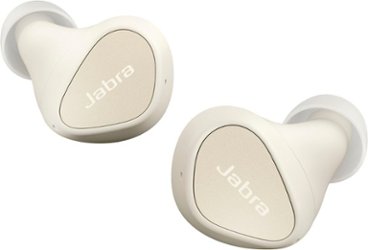 Jabra - Elite 4 True Wireless Noise Cancelling In-ear Headphones - Light Beige - Front_Zoom