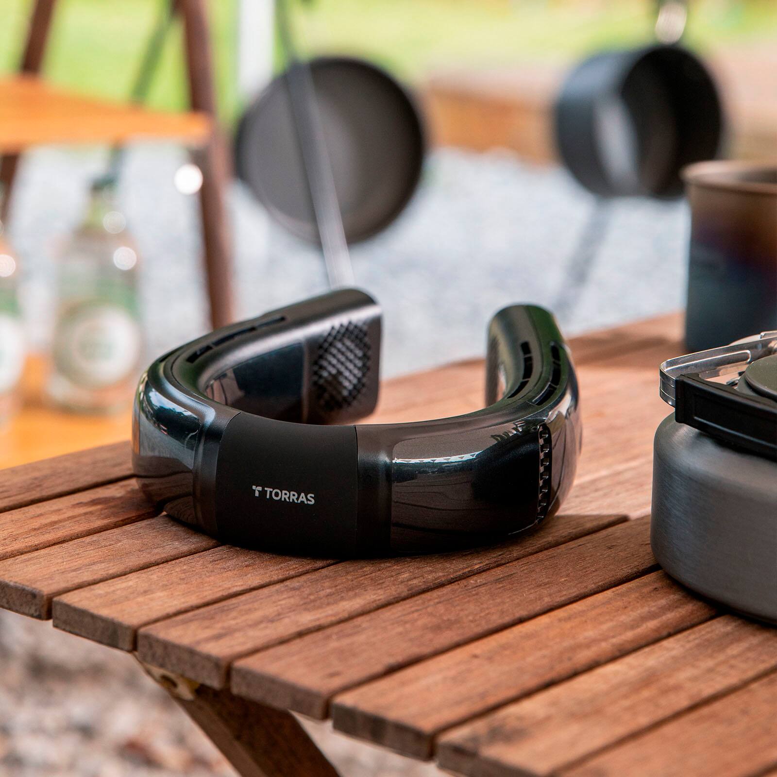 Alt View 19. TORRAS - Coolify 2s – Smart 3-in-1 Neck Air Conditioner, Cooling, Heating, and Fan - Black.