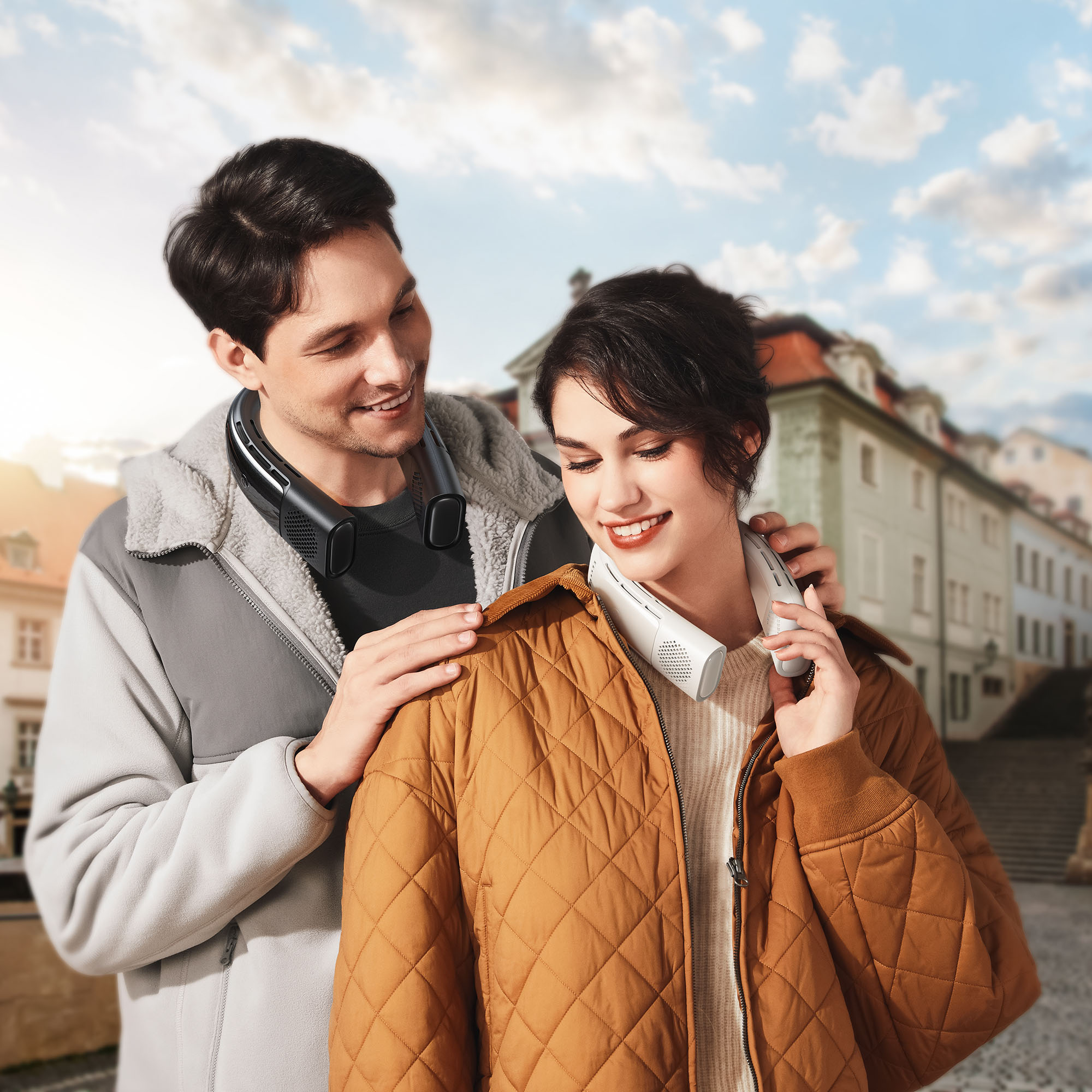 Alt View 15. TORRAS - Coolify 2s – Smart 3-in-1 Neck Air Conditioner, Cooling, Heating, and Fan - Black.