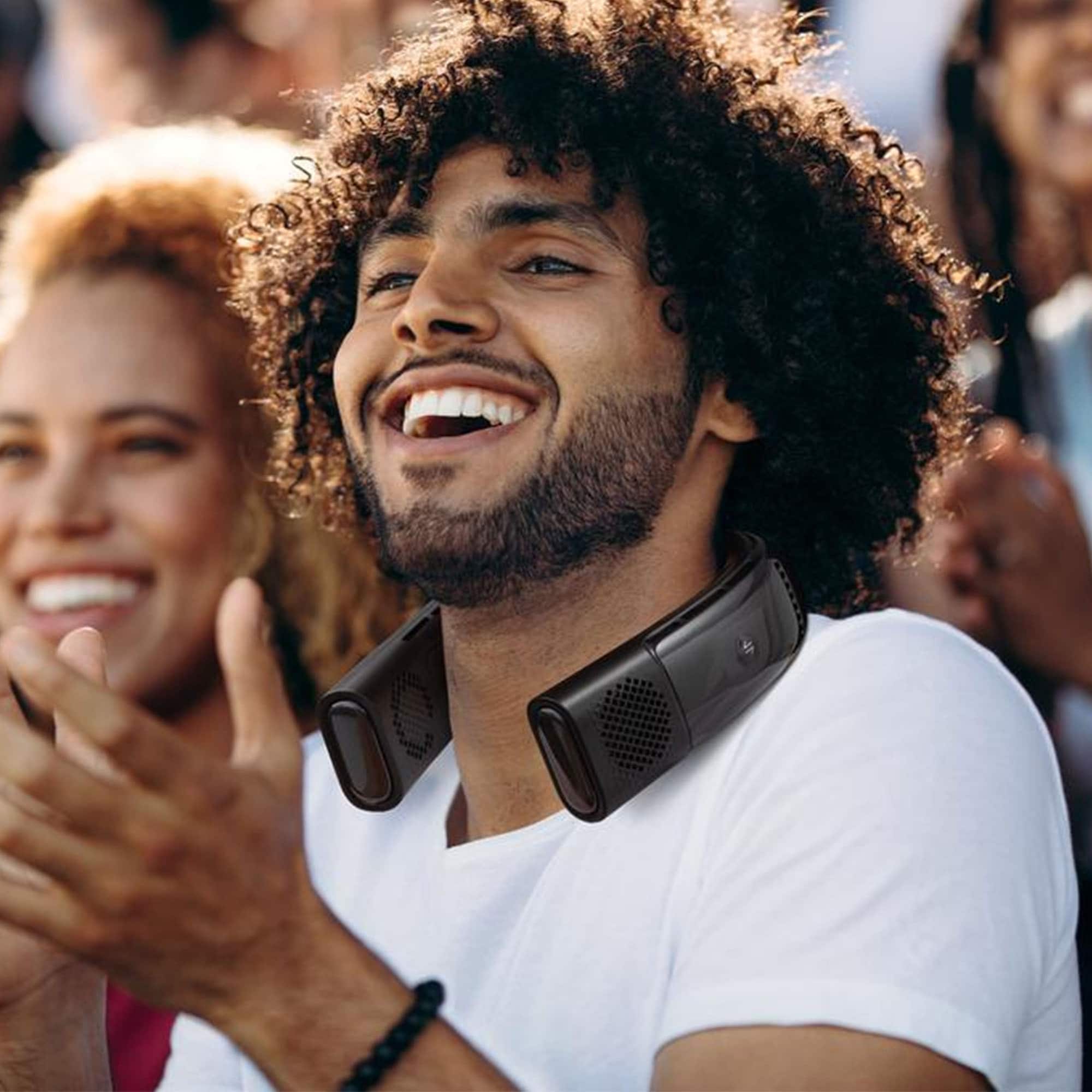 Alt View 20. TORRAS - Coolify 2s – Smart 3-in-1 Neck Air Conditioner, Cooling, Heating, and Fan - Black.