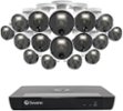 Swann - Master Series 16-Channel, 16-Camera, Indoor/Outdoor Wired 4K UHD 2TB HDD NVR Security System - White