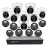 Swann - Master Series 16-Ch, 8 Dome/8 Bullet Camera, Indoor/Outdoor Wired 4K UHD 2TB HDD NVR Security System