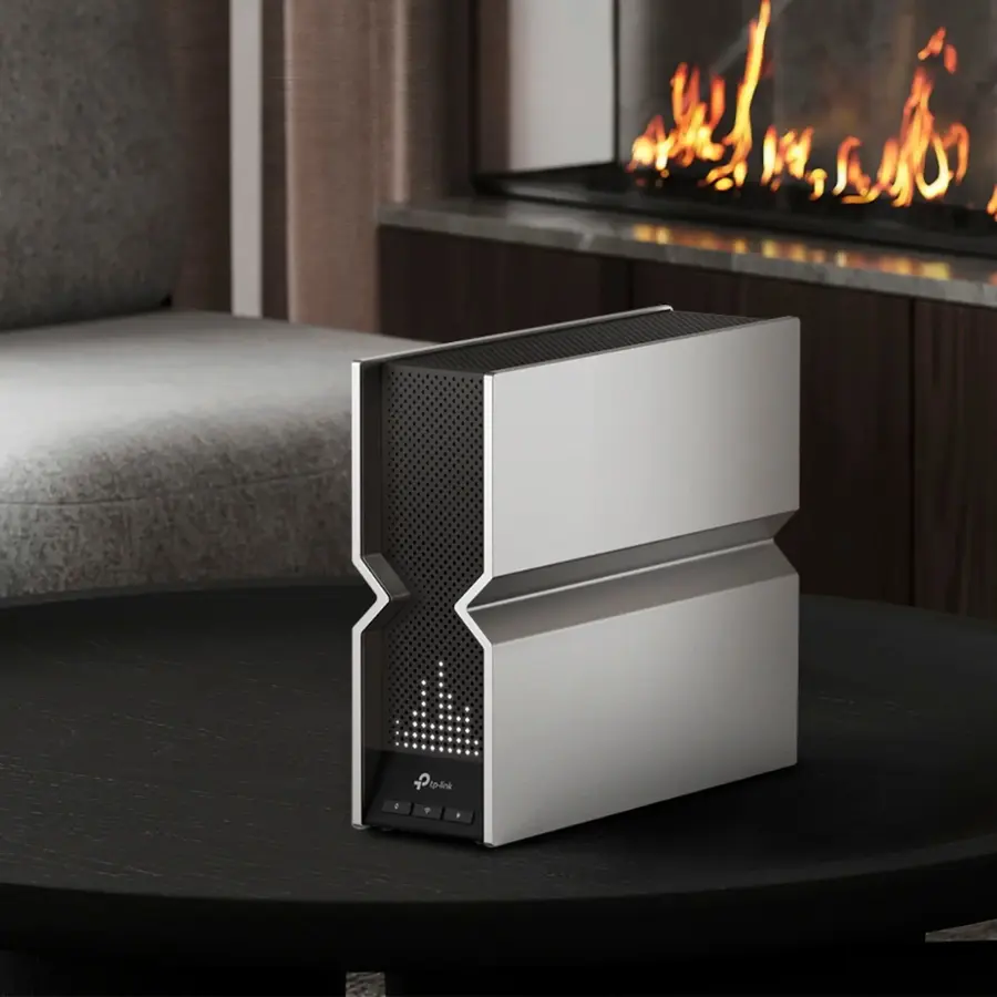 Alt View 14. TP-Link - Archer BE19000 Tri-Band Wi-Fi 7 Router - Black.
