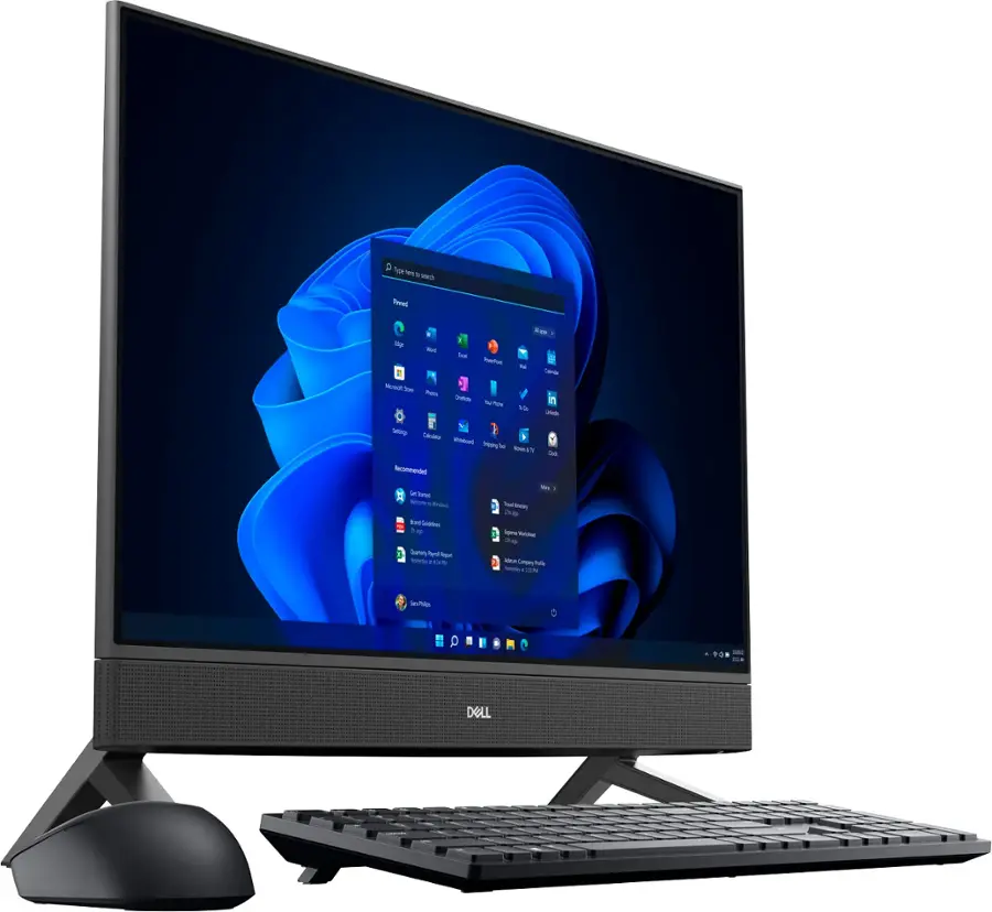 Alt View 4. Dell - Inspiron 24" Touch screen All-In-One - AMD Ryzen 5 7530U - 8GB Memory - 512GB SSD - Black.