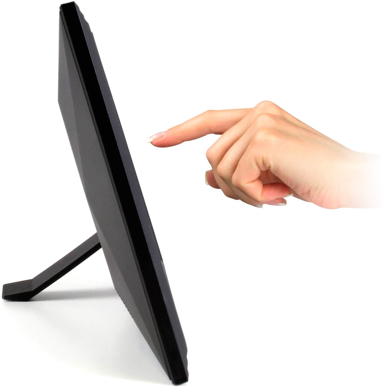 Alt View 14. Aluratek - 10" IPS LCD Wi-Fi Touchscreen Digital Photo Frame - Black.