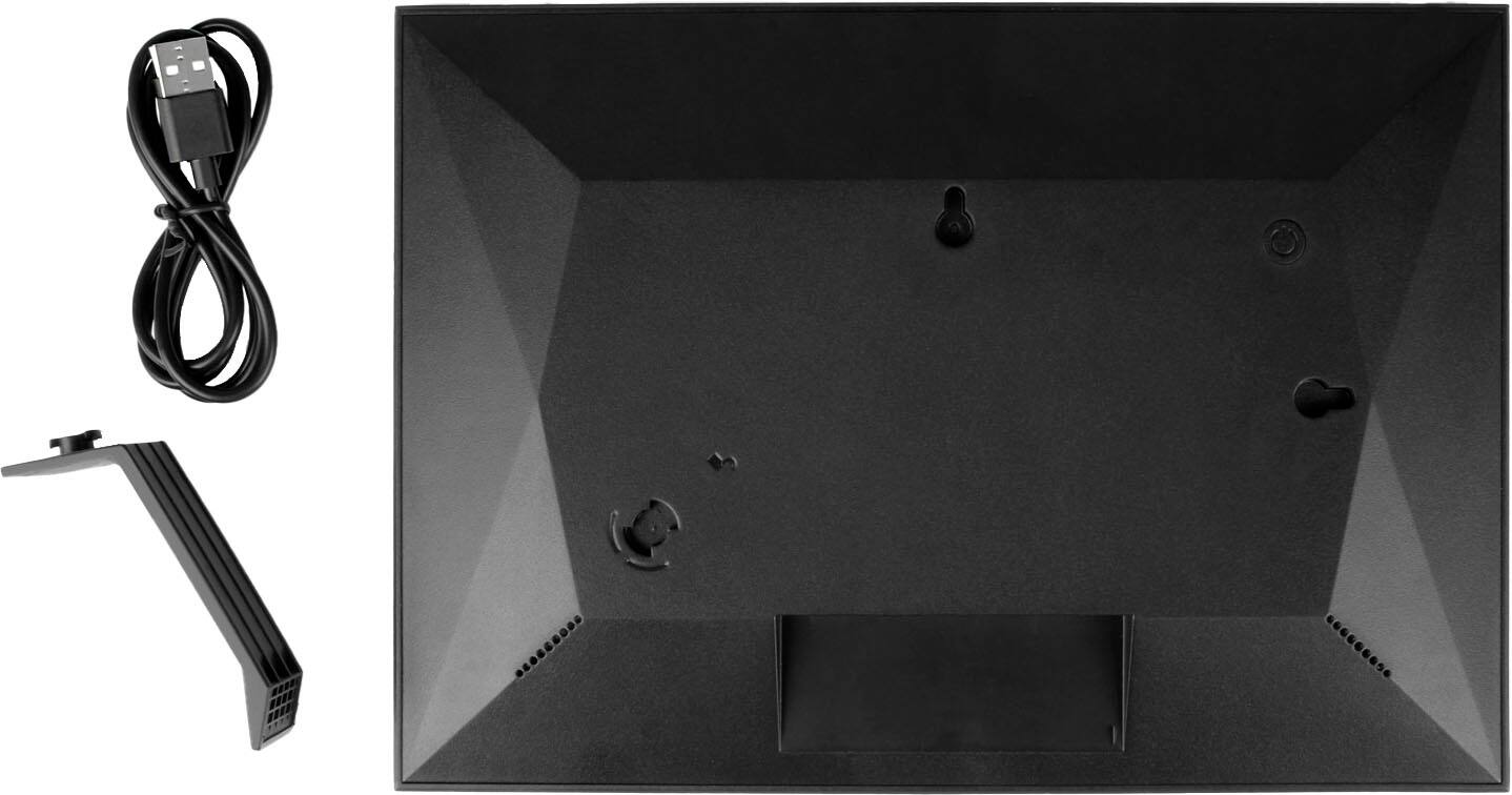 Alt View 18. Aluratek - 10" IPS LCD Wi-Fi Touchscreen Digital Photo Frame - Black.