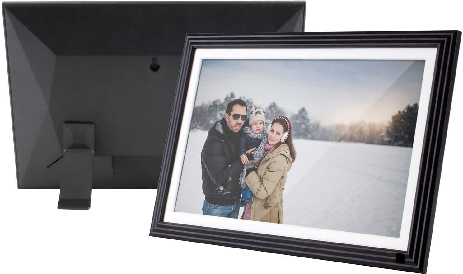 Alt View 11. Aluratek - 10" IPS LCD Wi-Fi Touchscreen Digital Photo Frame - Black.