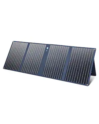 Front. Anker - 625 Solar Panel 100W for Portable Power Station - Black.