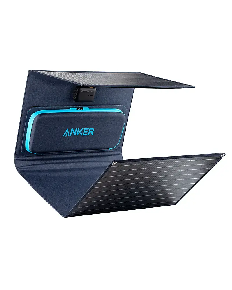 Alt View 17. Anker - 625 Solar Panel 100W for Portable Power Station - Black.
