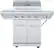 Angle. Nexgrill - 4 Burner + Side Burner Stainless Cart Gas Grill - Silver.