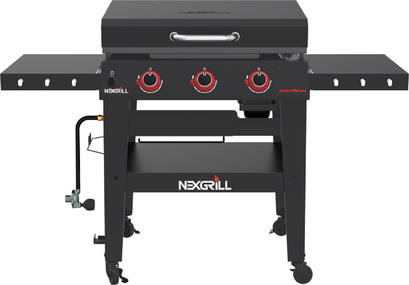 Left. Nexgrill - Daytona Stainless Steel Gas Griddle - Black.